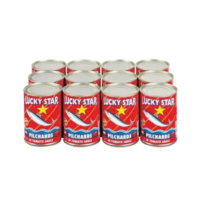 LUCKY STAR LUCKY STAR PILCHARDS IN TOM  SAUCE 400G x 12