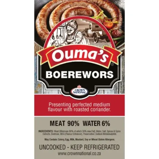 OUMA BOEREWORS P/KG