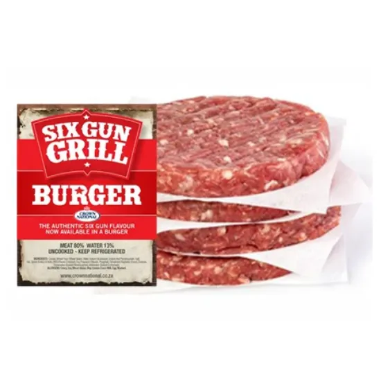 SIX GUN GRILL BURGER P/KG