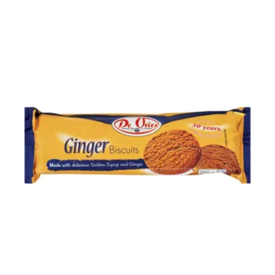 DE VRIES GINGER BISCUITS 200G