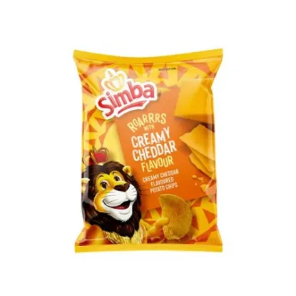 SIMBA POTATO CHIPS CREAMY CHEDDAR 120G