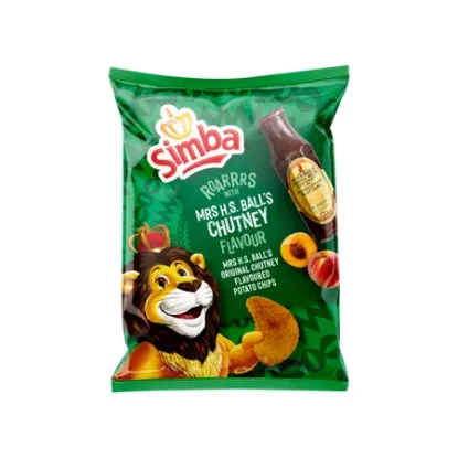 SIMBA POTATO CHIPS MRS.B CHUTNEY 120G