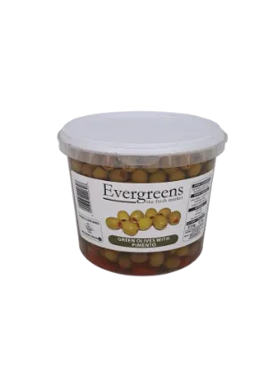 EVERGREENS GREEN OLIVES 2.5KG