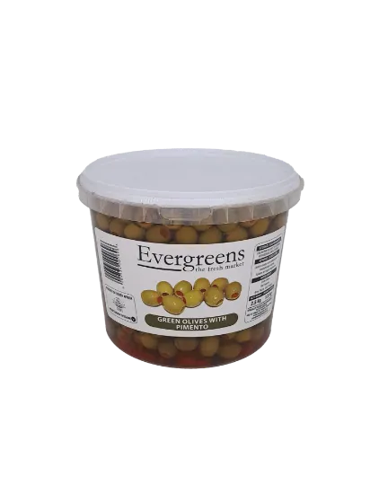 EVERGREENS GREEN OLIVES 2.5KG