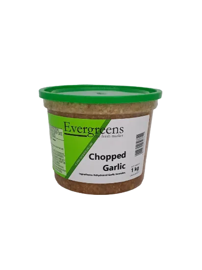 EVERGREENS CHOPPED GARLIC KG