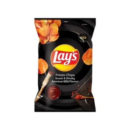 LAYS CHIPS SWT&SMKY AMERICAN BBQ 120G